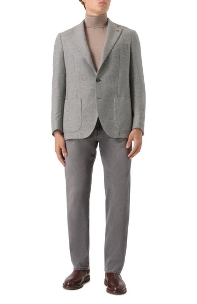 Шерстяной пиджак SARTORIA LATORRE серого цвета по цене 85850 руб., арт. EF74/UI0020, фото 3 Шерстяной пиджак SARTORIA LATORRE, арт. EF74/UI0020, фото 3