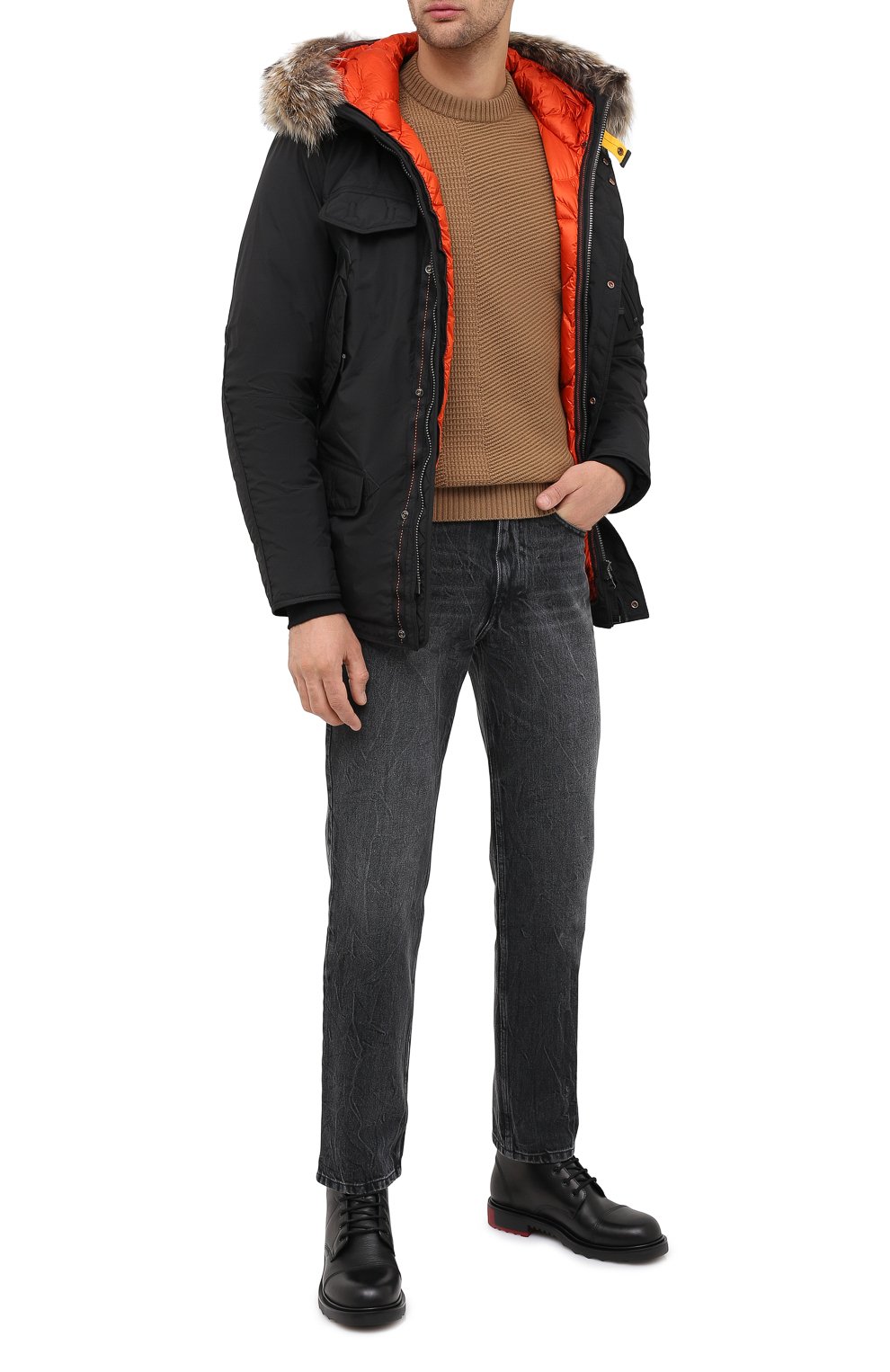 Пуховая парка right hand light с меховой отделкой PARAJUMPERS, арт. MG06/RIGHT HAND LIGHT, фото 2