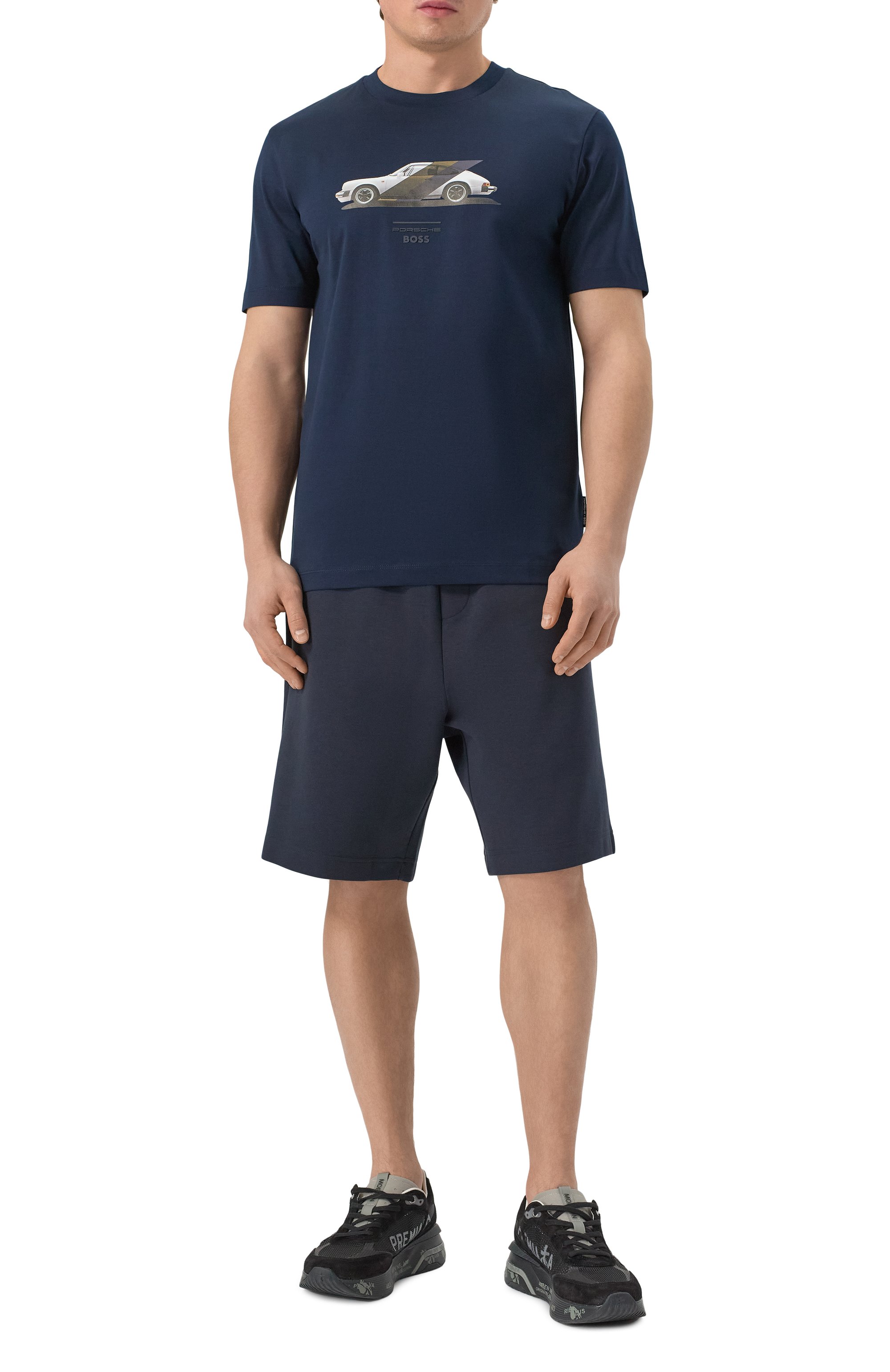 Хлопковая футболка boss x porsche BOSS, арт. 50531455, фото 2