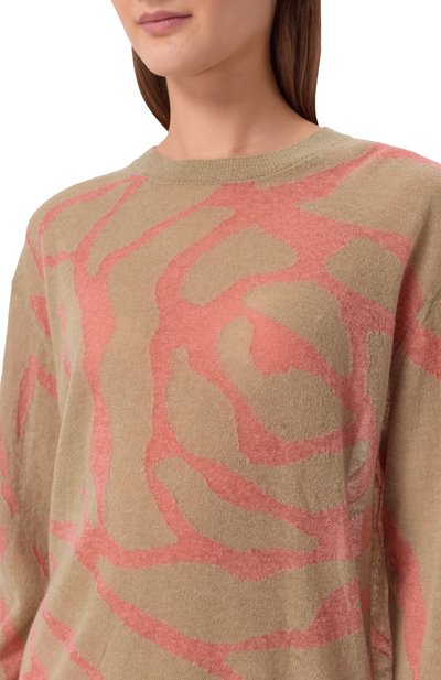 Пуловер DRIES VAN NOTEN хаки цвета по цене 98450 руб., арт. 131273/3723, фото 5 Пуловер DRIES VAN NOTEN, арт. 131273/3723, фото 5