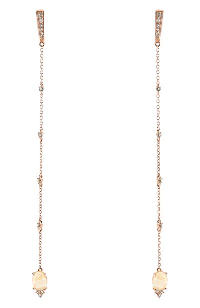 Серьги-цепочки с цитринами и топазами  MOONKA, арт. ai-her-ctr, фото 1