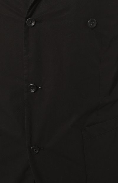 Хлопковый пиджак HANNES ROETHER черного цвета по цене 54650 руб., арт. 110841/J0P32PE.300, фото 5 Хлопковый пиджак HANNES ROETHER, арт. 110841/J0P32PE.300, фото 5