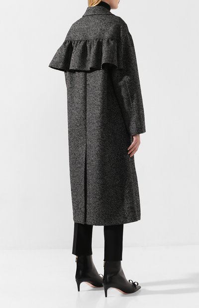 Пальто REDVALENTINO темно-серого цвета по цене 69550 руб., арт. SR0CAA95/4H4, фото 4 Пальто REDVALENTINO, арт. SR0CAA95/4H4, фото 4