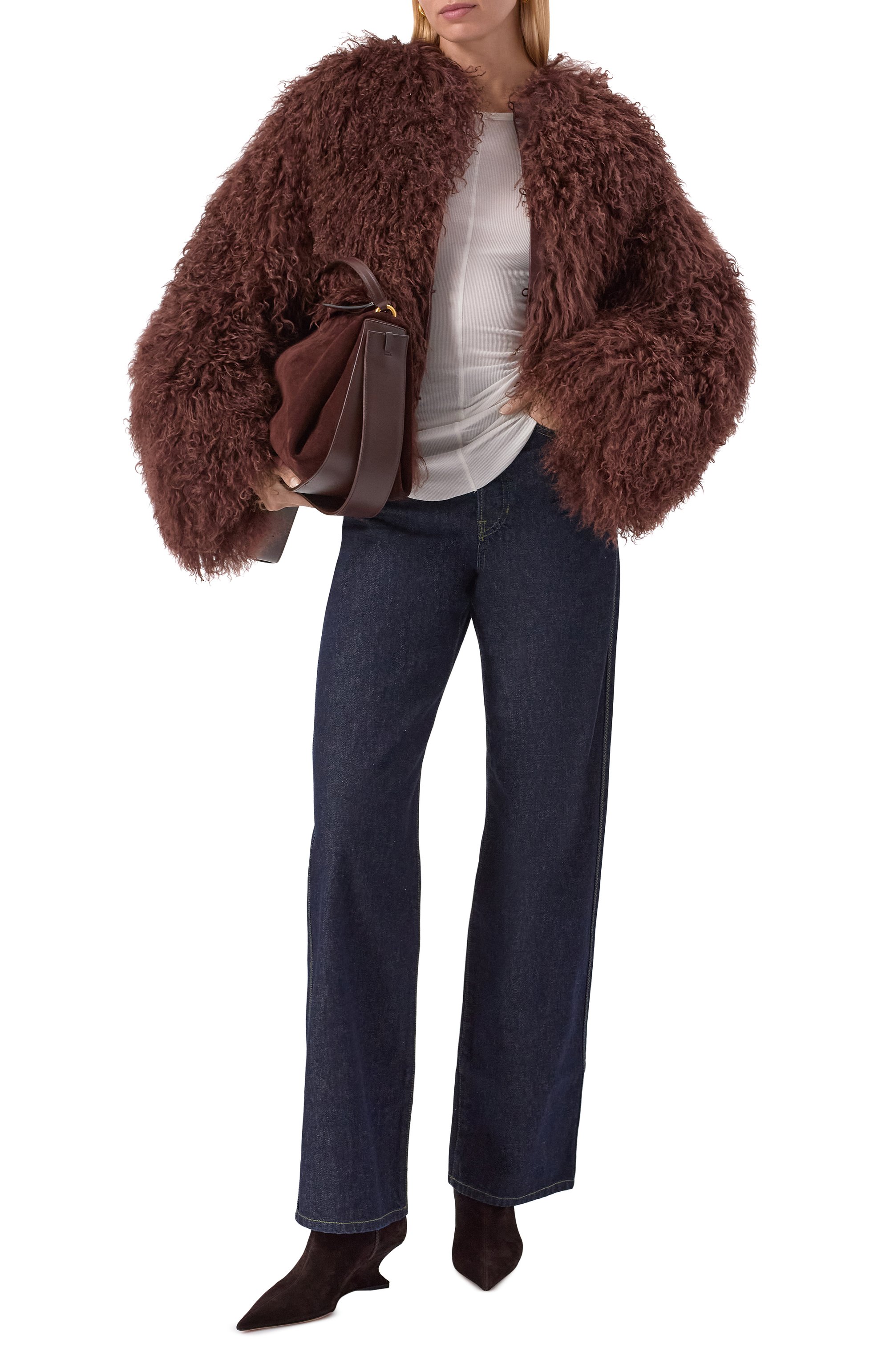 Шуба из козы HALFBOY, арт. HF251WL015, фото 2