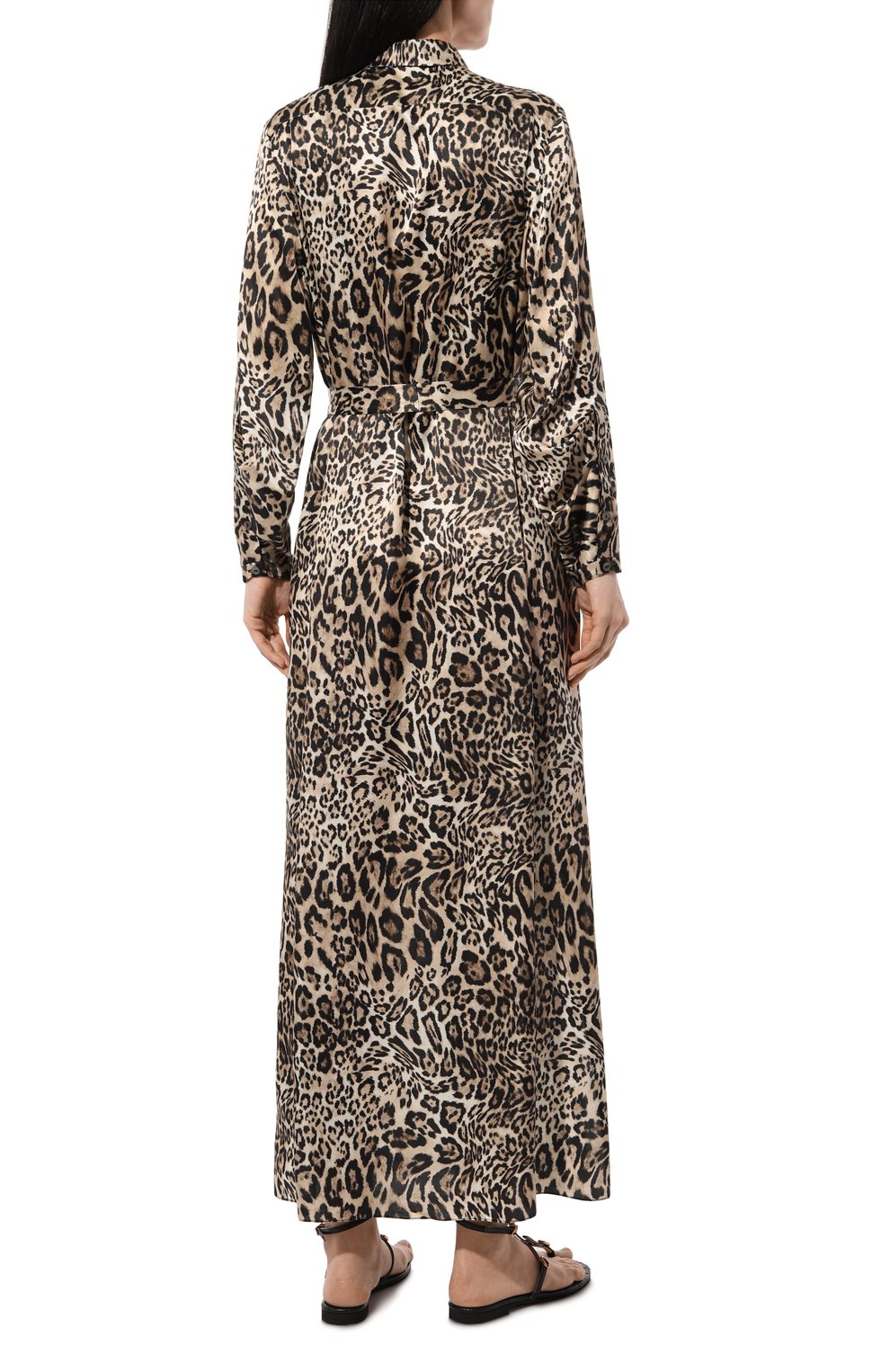 Платье из хлопка и шелка FREEAGE леопардового цвета по цене 104060 руб., арт. WS24.DR086M.6001.9012, фото 4 Платье из хлопка и шелка FREEAGE, арт. WS24.DR086M.6001.9012, фото 4