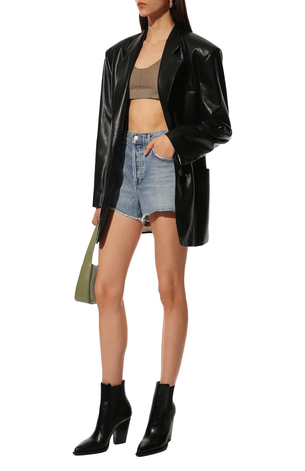 Кожаные казаки theo SAINT LAURENT, арт. 636146/0RT00, фото 2