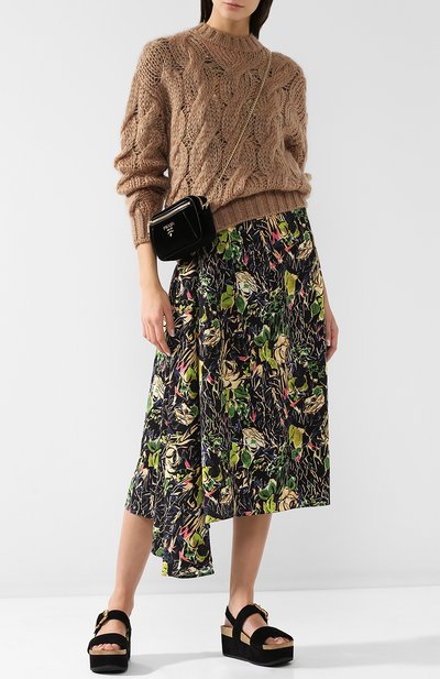 Однотонный пуловер фактурной вязки PRADA, арт. 124B43-3HC-F0040, фото 2