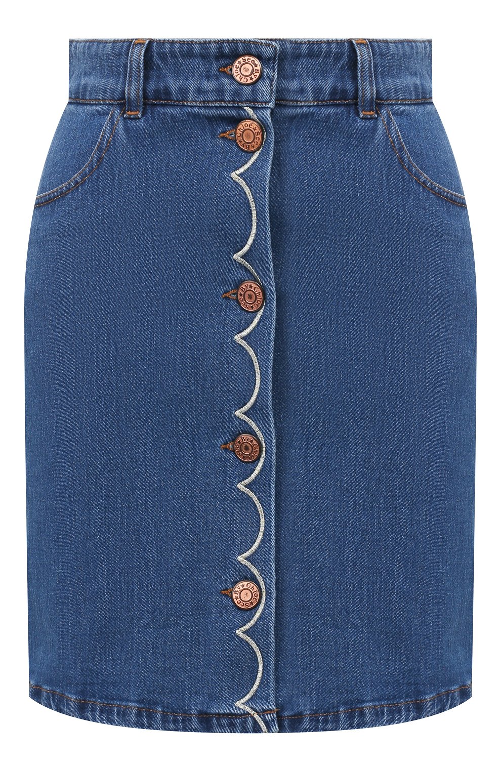Джинсовая юбка SEE BY CHLOÉ, арт. CHS20SDJ03150, фото 1