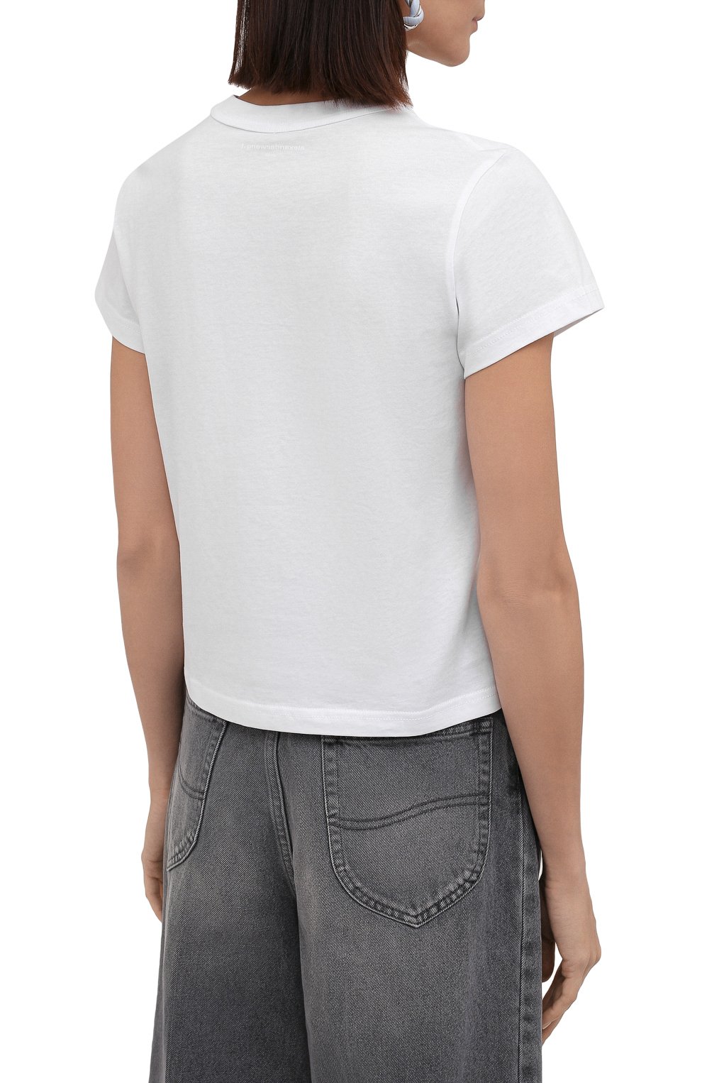 Хлопковая футболка ALEXANDERWANG.T, арт. 4CC3211282, фото 4