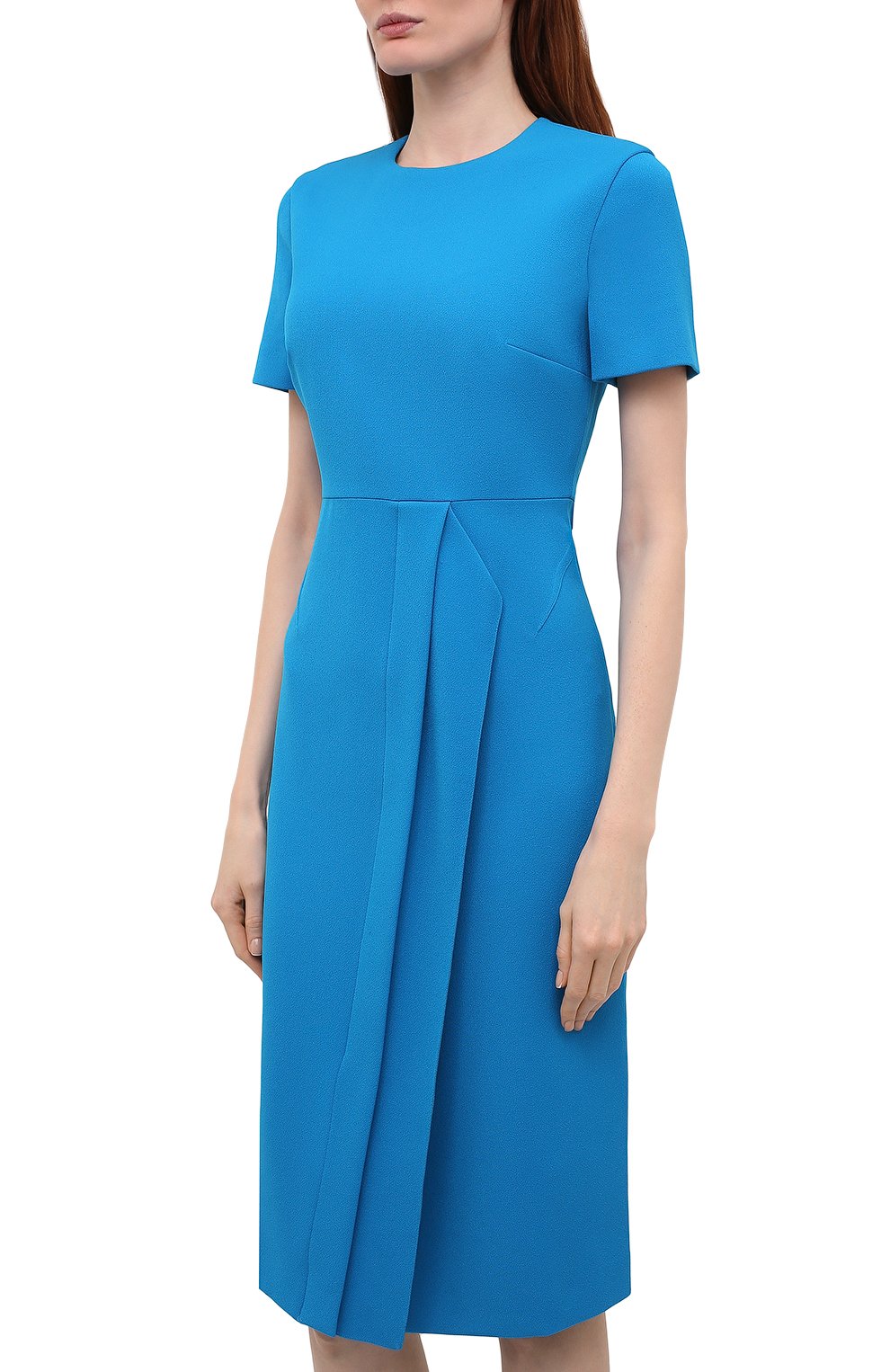 Комплект из платья и маски ROLAND MOURET синего цвета по цене 117000 руб., арт. SS21/S2271/F2196, фото 3 Комплект из платья и маски ROLAND MOURET, арт. SS21/S2271/F2196, фото 3