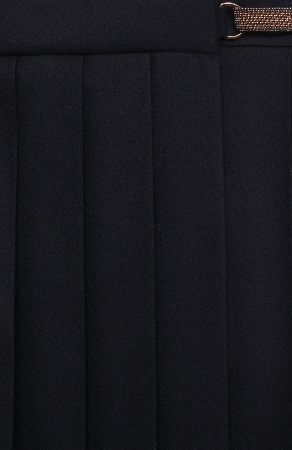 Шерстяная юбка BRUNELLO CUCINELLI темно-синего цвета по цене 75850 руб., арт. BB034G047B, фото 3 Шерстяная юбка BRUNELLO CUCINELLI, арт. BB034G047B, фото 3
