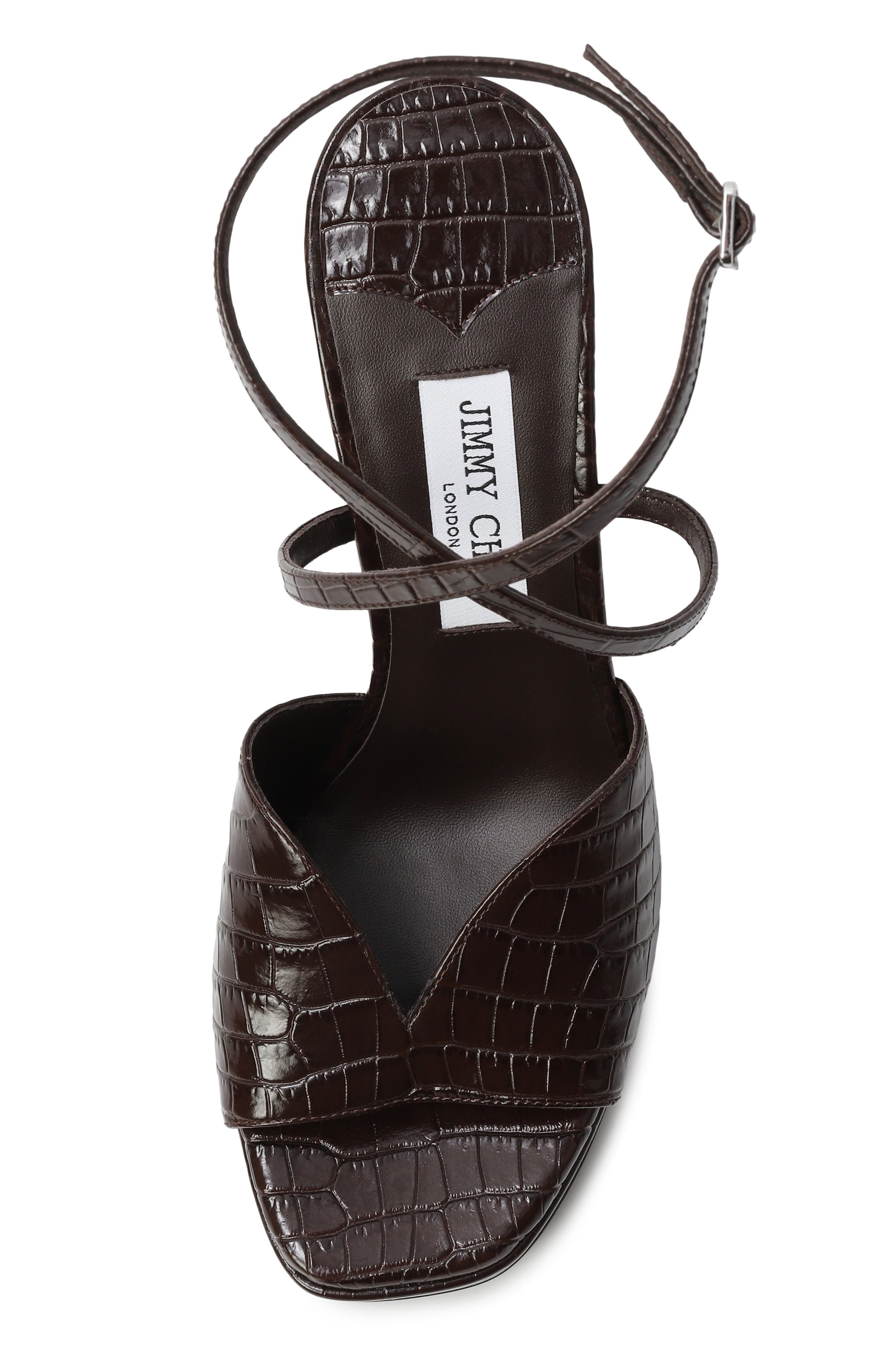 Кожаные босоножки karli 125 JIMMY CHOO, арт. KARLIPF125CCL, фото 6