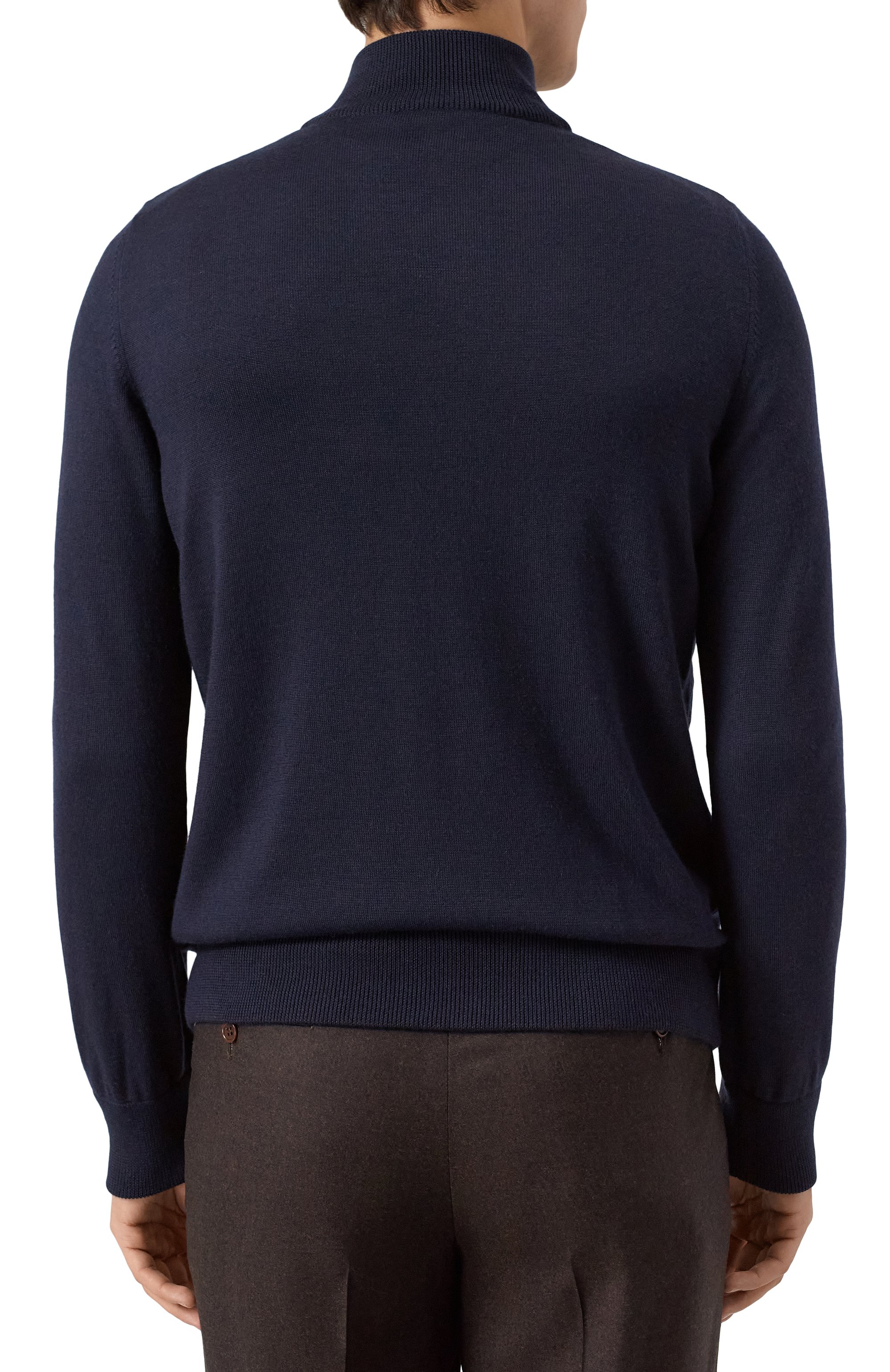 Кардиган с отделкой из кожи крокодила ZILLI, арт. KZMC01M0340VCRB00, фото 4