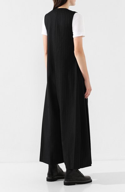 Шерстяной комбинезон YOHJI YAMAMOTO черного цвета по цене 79800 руб., арт. YC-D42-142, фото 4 Шерстяной комбинезон YOHJI YAMAMOTO, арт. YC-D42-142, фото 4