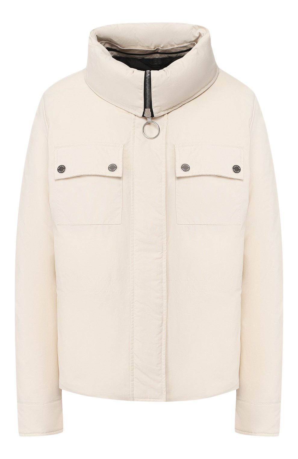 Пуховая куртка BELSTAFF светло-серого цвета по цене 42600 руб., арт. 72050499/C50N0518, фото 1 Пуховая куртка BELSTAFF, арт. 72050499/C50N0518, фото 1