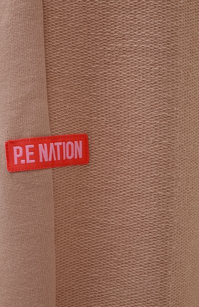 Хлопковые джоггеры P.E. NATION светло-бежевого цвета по цене 12550 руб., арт. 21PE1P096, фото 5 Хлопковые джоггеры P.E. NATION, арт. 21PE1P096, фото 5