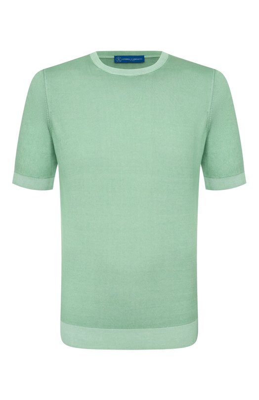 Хлопковый джемпер Andrea Campagna M5426-8051 Зелёный M5426-8051