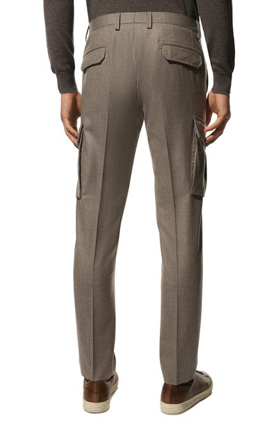Шерстяные брюки-карго CORNELIANI, арт. 904L02-2818111/00, фото 4