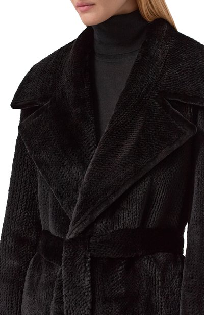 Шуба из норки MVST черного цвета по цене 2345000 руб., арт. M013/MINK PERFORATED, фото 5 Шуба из норки MVST, арт. M013/MINK PERFORATED, фото 5