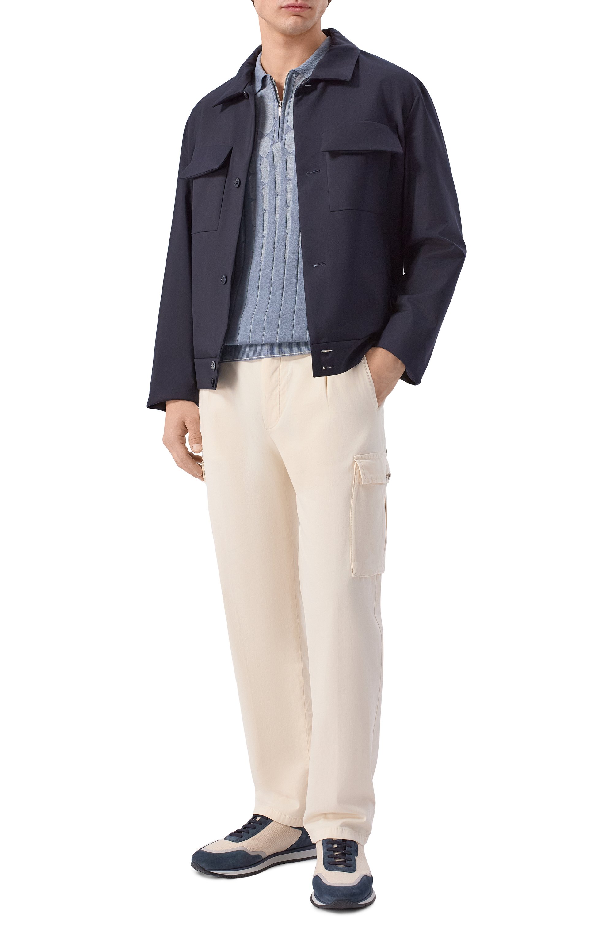 Поло из шелка и хлопка ZILLI, арт. KZP002M0107VCRC00, фото 2