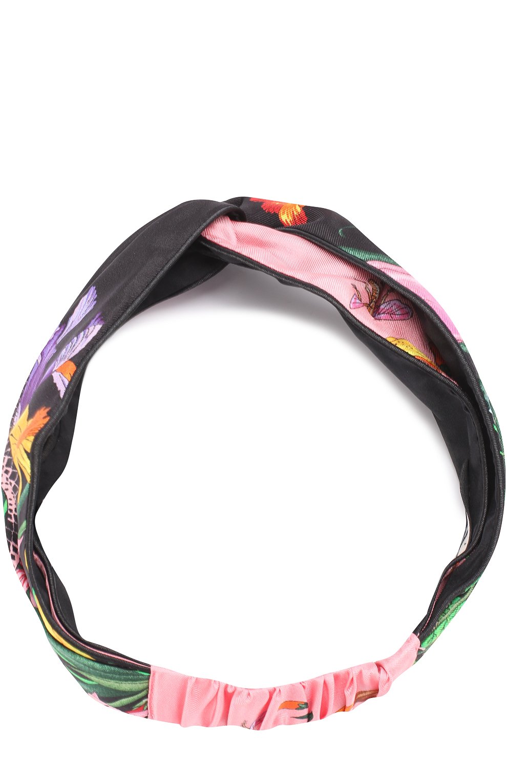 Повязка на голову из смеси шелка и хлопка с принтом GUCCI, арт. 455945/3G240, фото 2