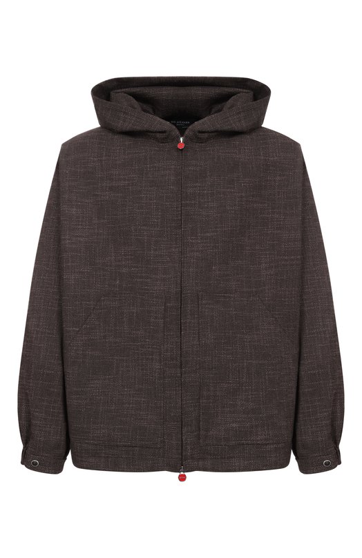 Куртка из шерсти и шелка Kiton UMC015K0629G Коричневый UMC015K0629G