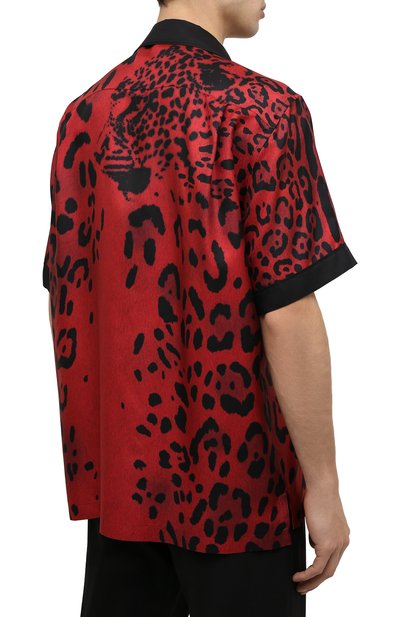 Шелковая рубашка DOLCE & GABBANA красного цвета по цене 122000 руб., арт. G5JH9T/GEY73, фото 4 Шелковая рубашка DOLCE & GABBANA, арт. G5JH9T/GEY73, фото 4