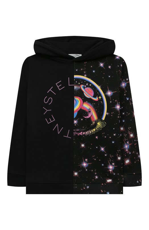 

Хлопковое худи Stella McCartney, Чёрный