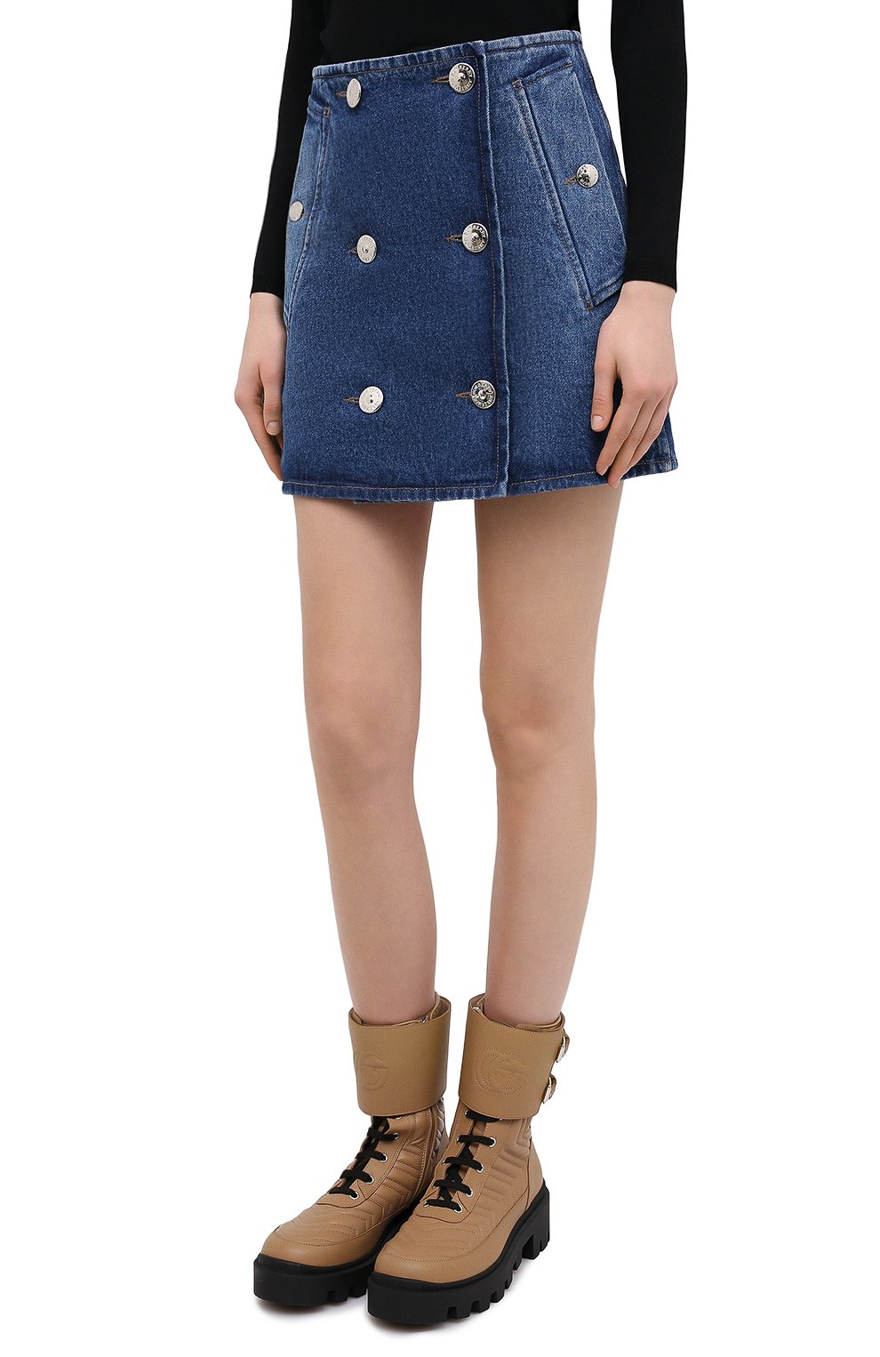 Джинсовая юбка BURBERRY, арт. 8033534, фото 3