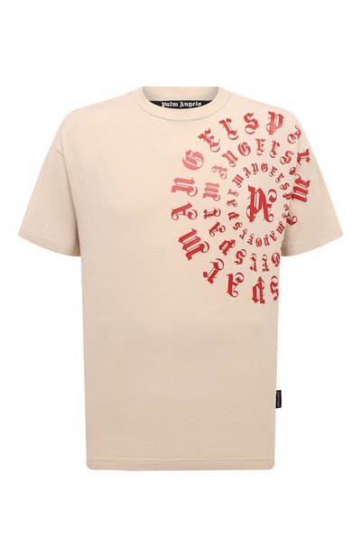 Мужская хлопковая футболка PALM ANGELS, арт. PMAA001F24JER001