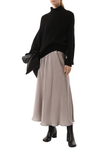 Шелковая юбка FLASHIN серого цвета по цене 27500 руб., арт. FX25SM, фото 2 Шелковая юбка FLASHIN, арт. FX25SM, фото 2