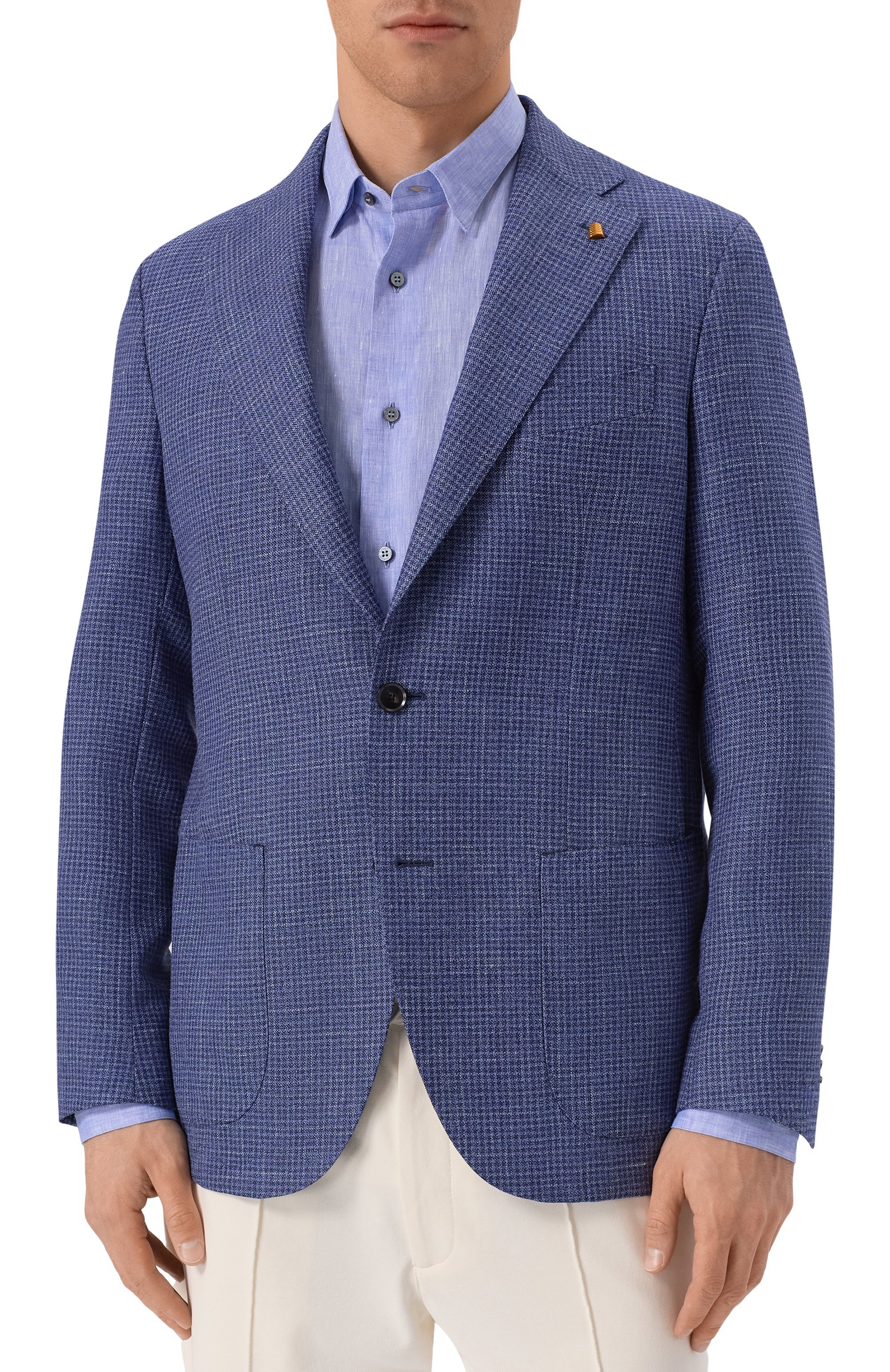 Пиджак из шерсти и шелка SARTORIA LATORRE, арт. EF74/UH0363, фото 4