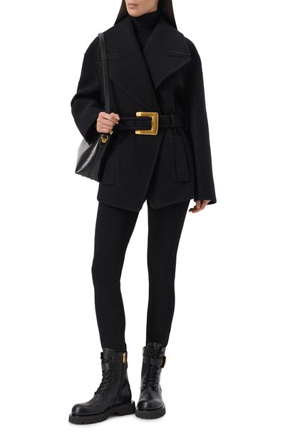 Кожаные ботинки ranger anthem BALMAIN черного цвета по цене 151500 руб., арт. HN1TC292/LVIT, фото 3 Кожаные ботинки ranger anthem BALMAIN, арт. HN1TC292/LVIT, фото 3