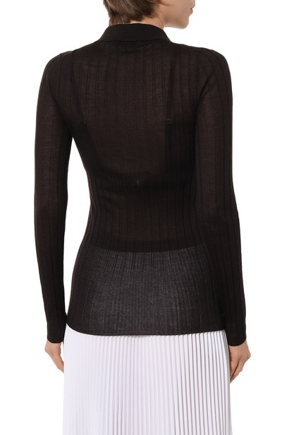 Поло из кашемира и шелка PRADA, арт. P24A1O-5U4-F0324-201, фото 4