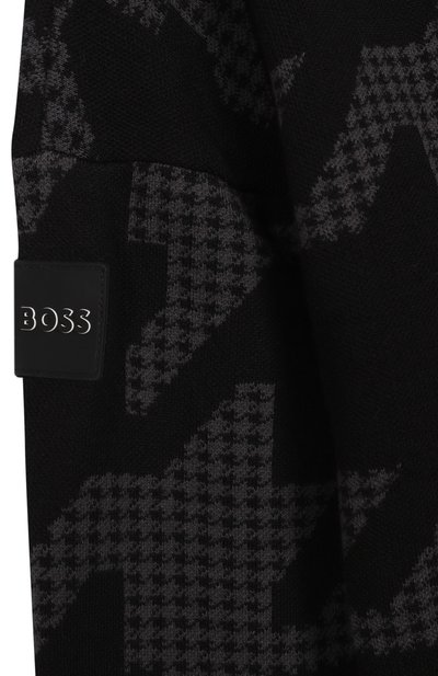 Хлопковое худи BOSS темно-серого цвета по цене 16950 руб., арт. J51181/14A-16A, фото 3 Хлопковое худи BOSS, арт. J51181/14A-16A, фото 3