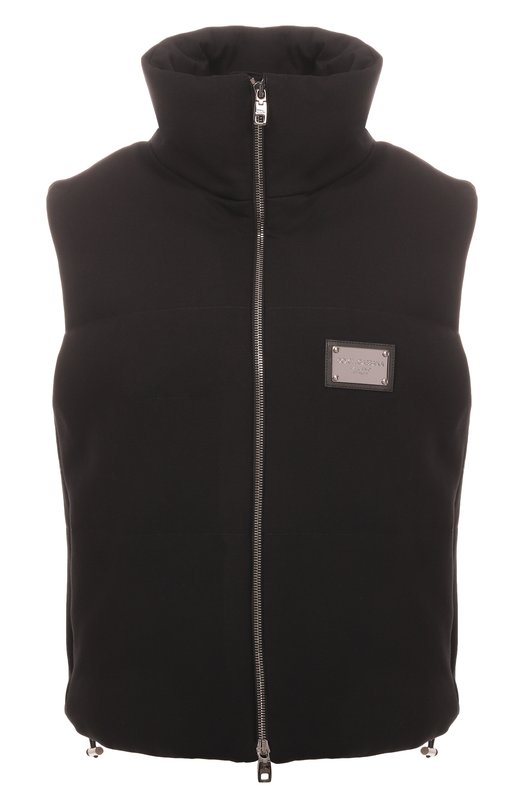 Утепленный жилет из вискозы Dolce & Gabbana F9R23T/GF790 Чёрный F9R23T/GF790