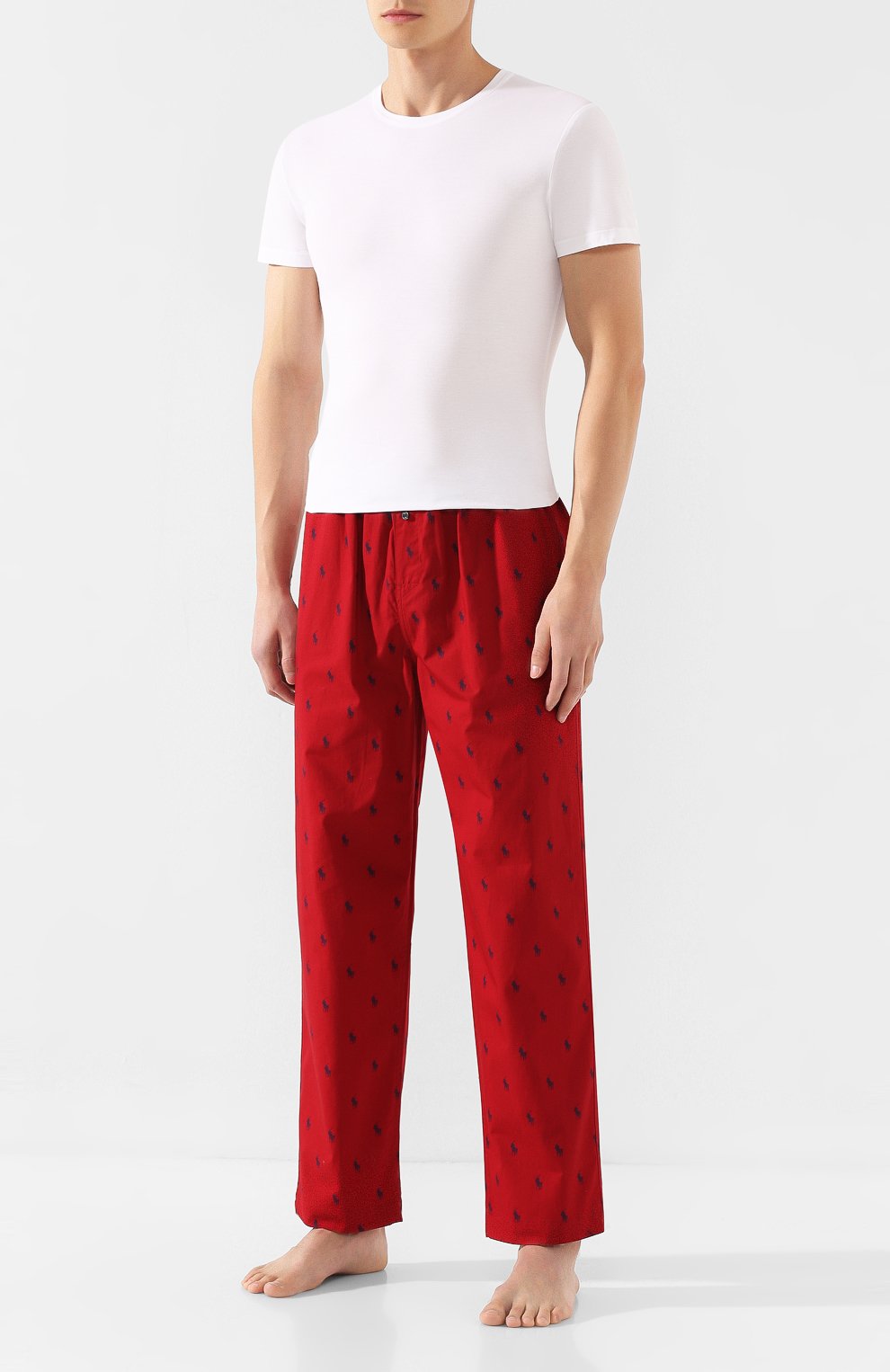 Хлопковые домашние брюки POLO RALPH LAUREN, арт. 714753026, фото 2