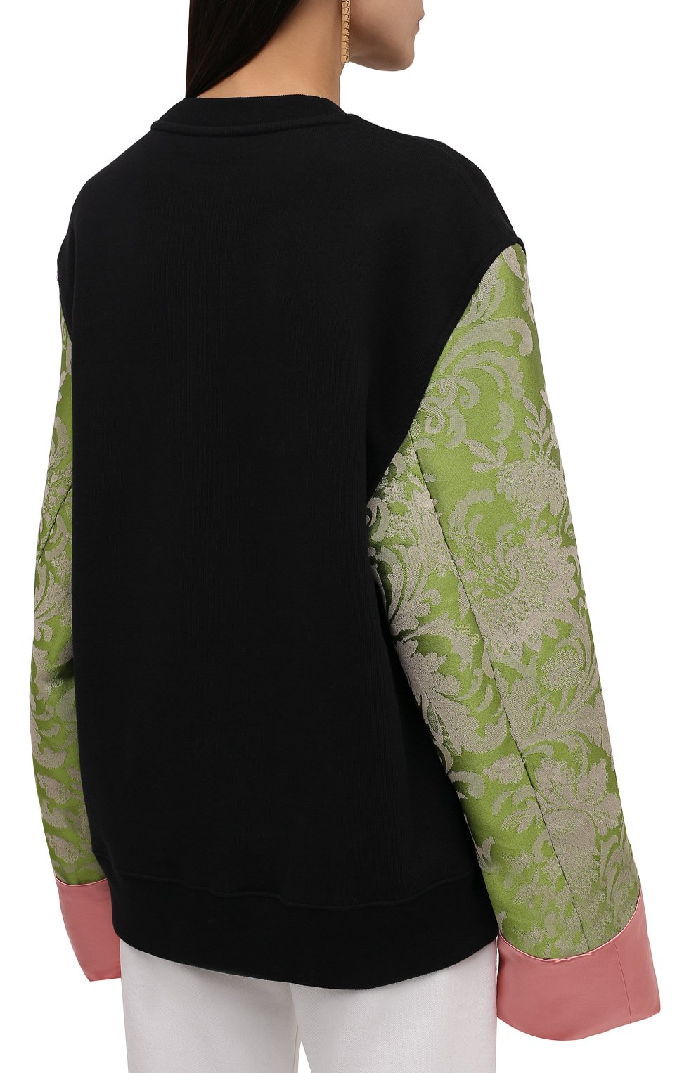 Свитшот из хлопка и шелка DRIES VAN NOTEN, арт. 212-011131-3629, фото 4