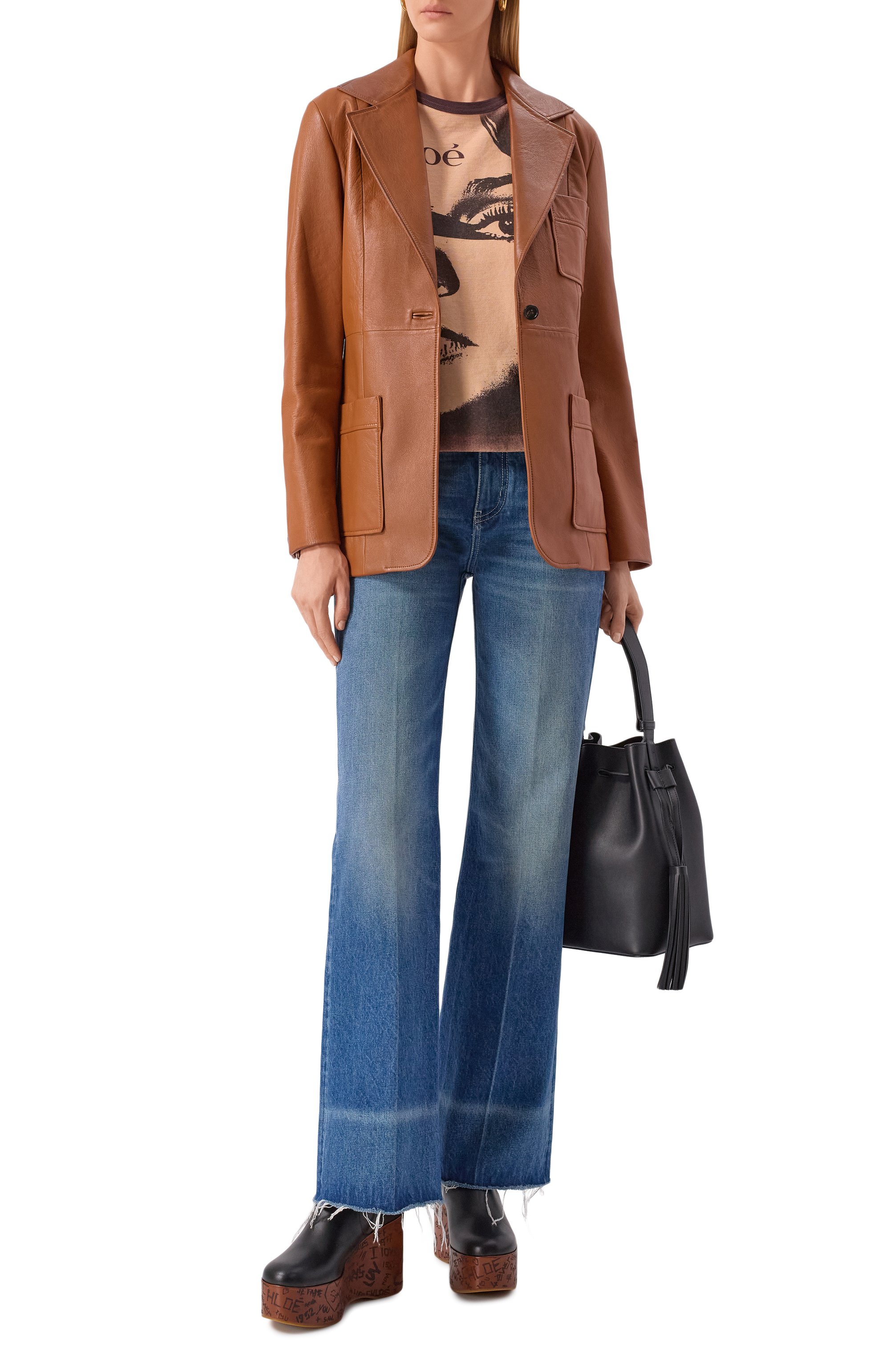 Кожаные ботильоны maxime CHLOÉ, арт. CH25W15DUK, фото 3