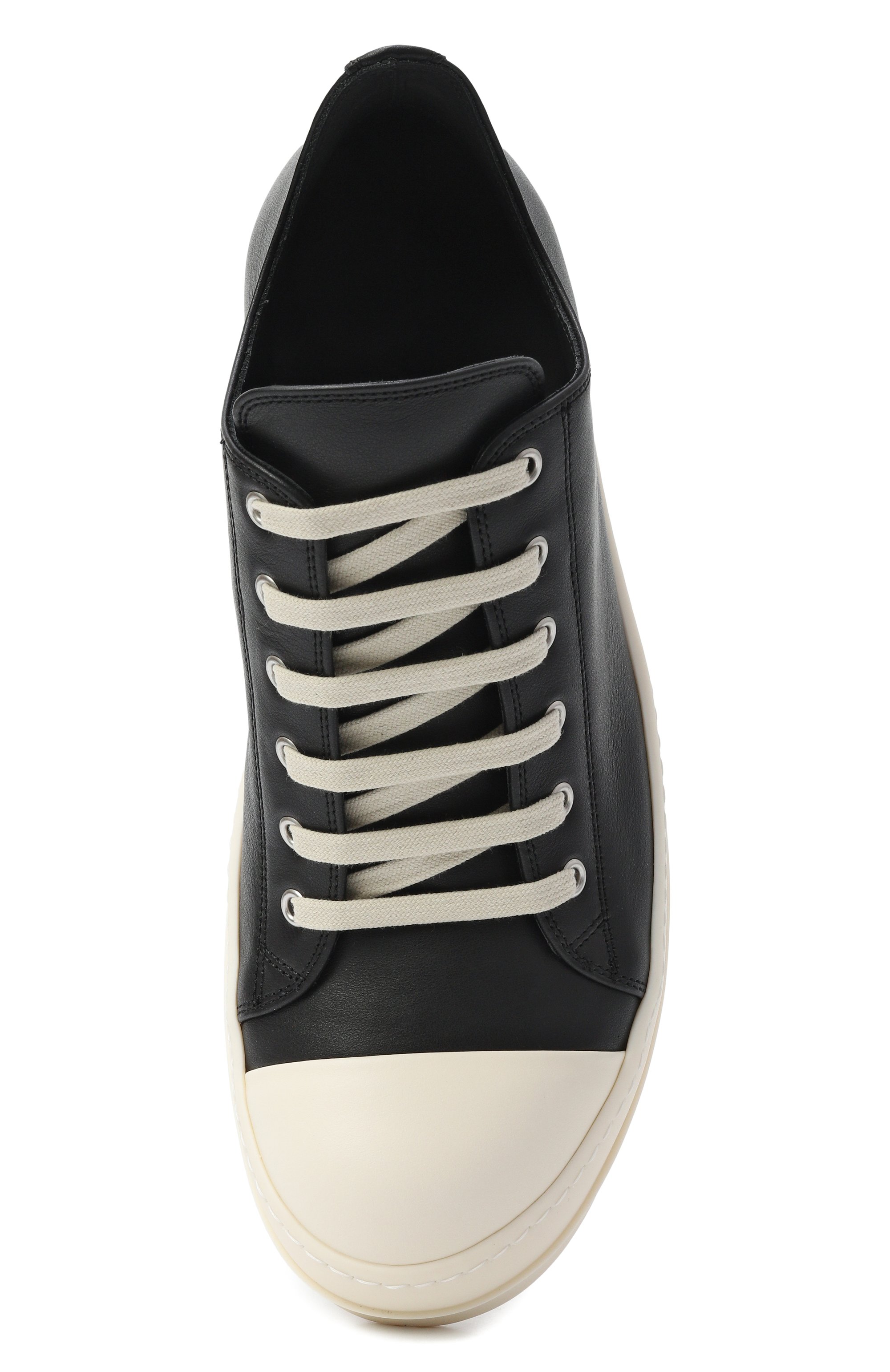 Кожаные кеды temple RICK OWENS, арт. RU01F2891/LC0, фото 5