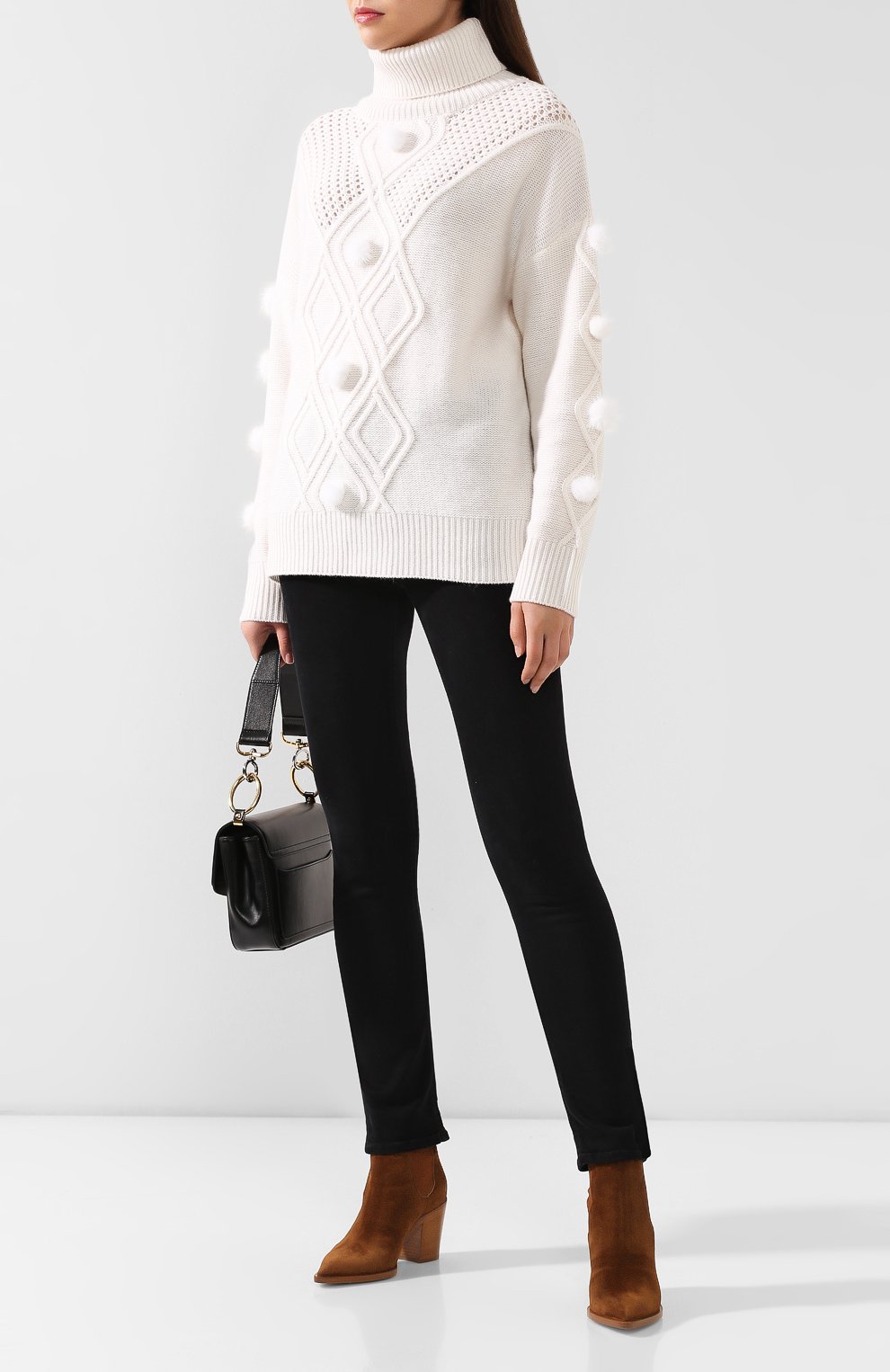 Свитер с отделкой из меха норки MAX AND MOI, арт. H19BAMB0U, фото 2