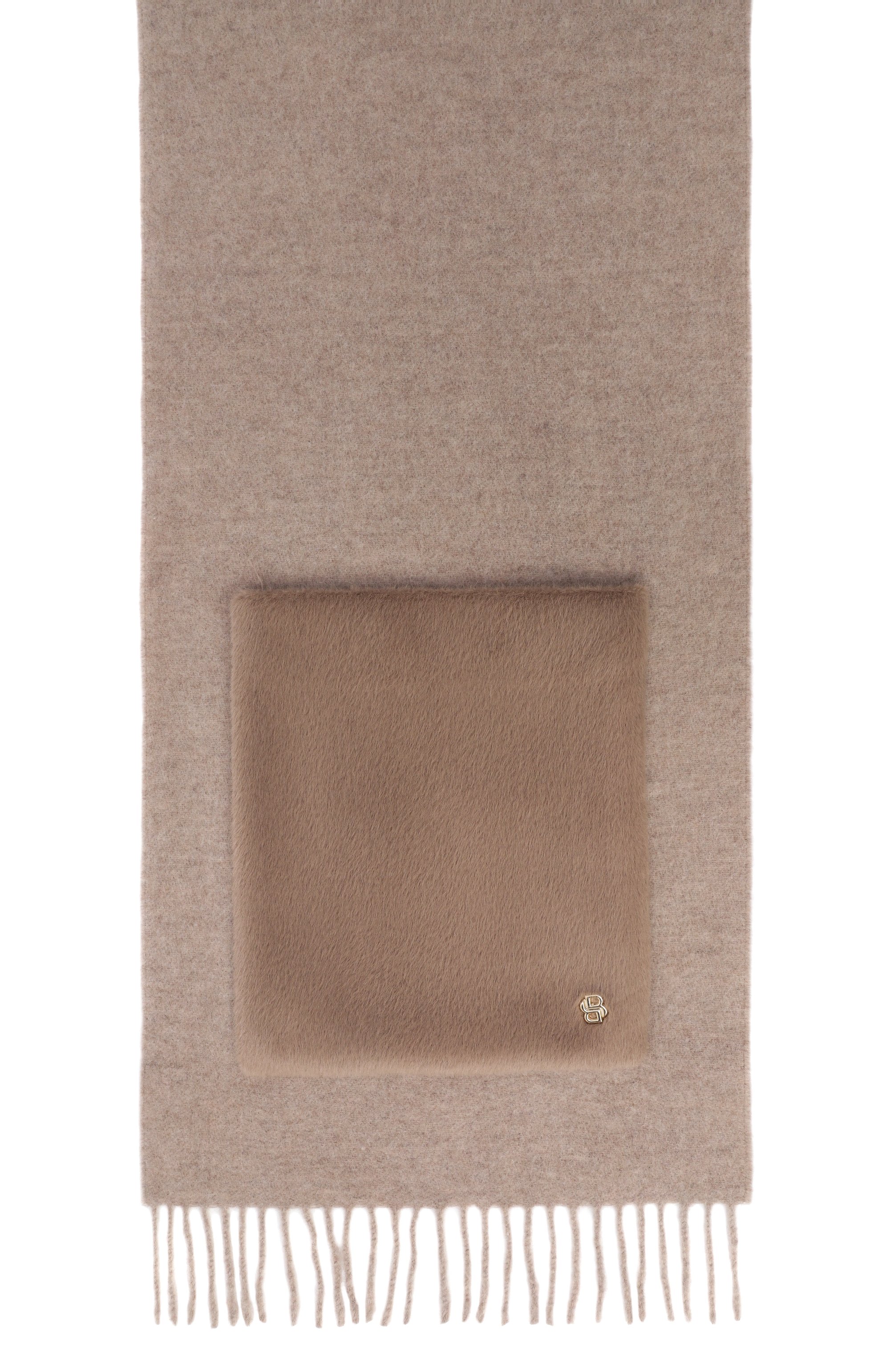 Шерстяной шарф BOSS, арт. 50552112, фото 4