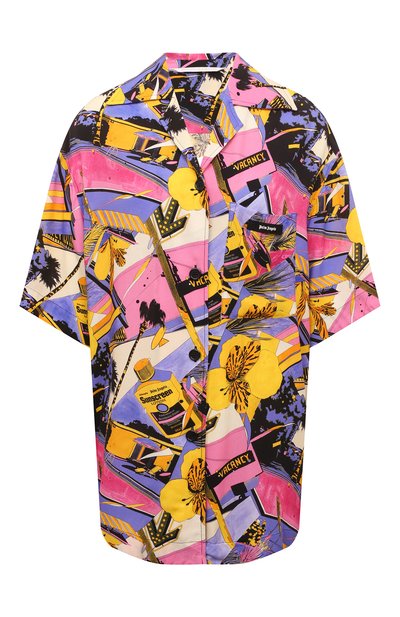Женская рубашка из вискозы PALM ANGELS, арт. PWGG001S23FAB0048484