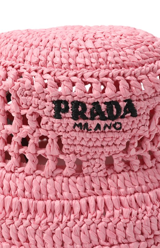 Панама из рафии Prada 1HC137/2A2T Розовый  1HC137/2A2T Фото 3