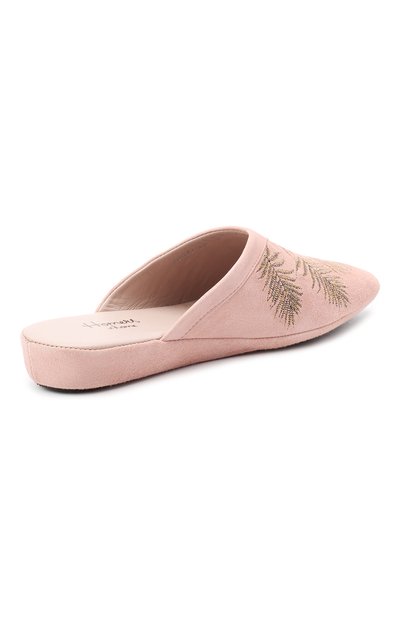 Туфли комнатные HOMERS AT HOME розового цвета по цене 19650 руб., арт. 19077R/ANTE, фото 4 Туфли комнатные HOMERS AT HOME, арт. 19077R/ANTE, фото 4