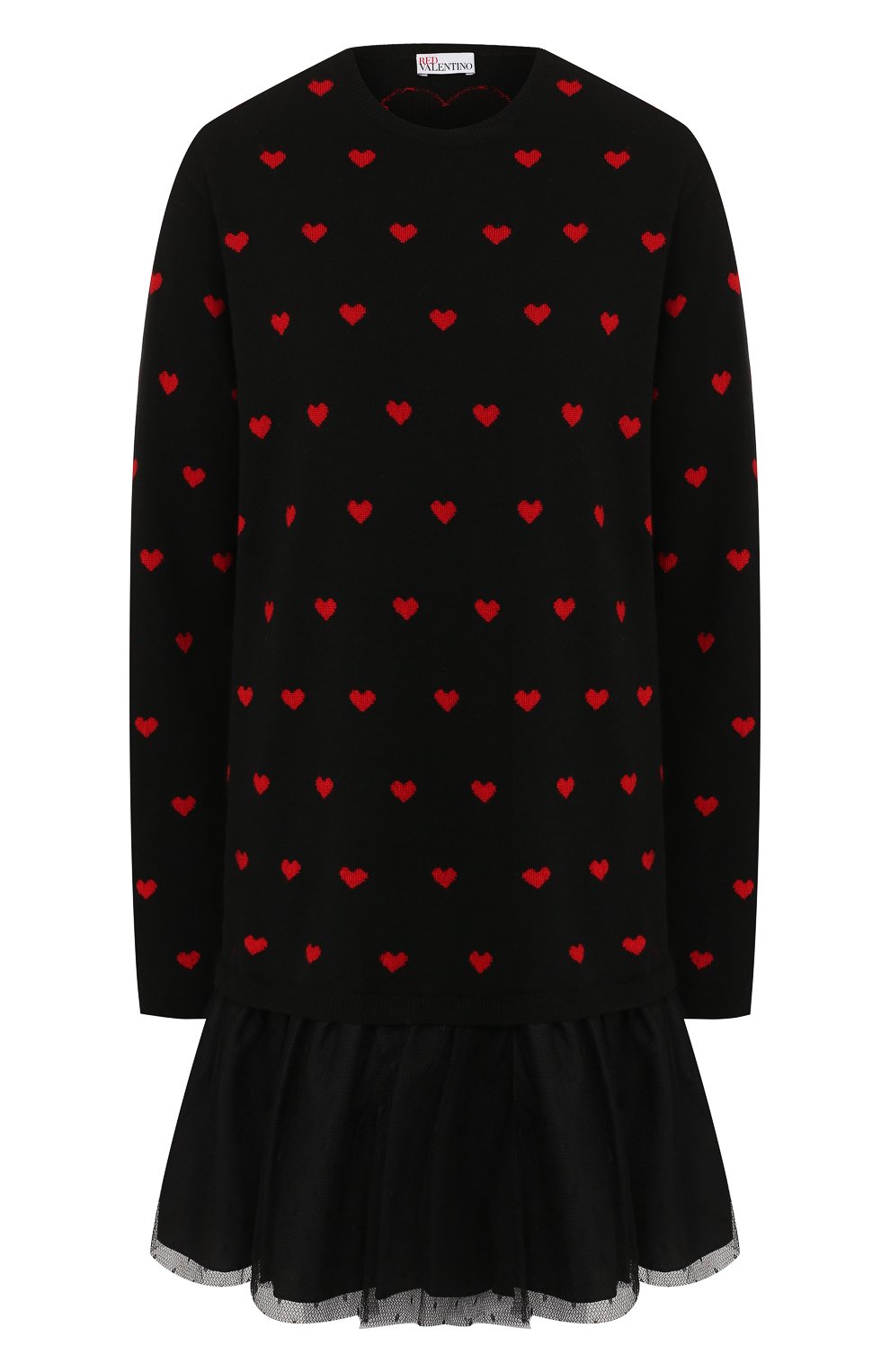 Платье REDVALENTINO черного цвета по цене 38900 руб., арт. SR3KDA57/4F5, фото 1 Платье REDVALENTINO, арт. SR3KDA57/4F5, фото 1