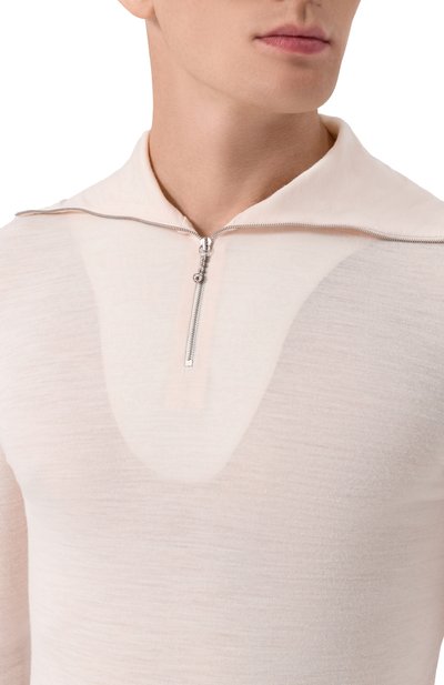 Джемпер JIL SANDER белого цвета по цене 43700 руб., арт. J47GC0021/J70021, фото 5 Джемпер JIL SANDER, арт. J47GC0021/J70021, фото 5