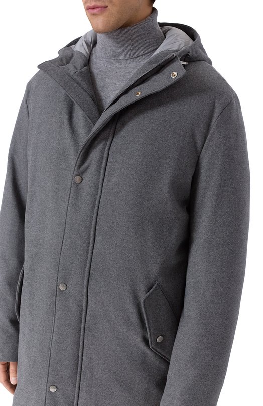 Утепленное пальто BOSS 50550790 Серый  50550790 Фото 5