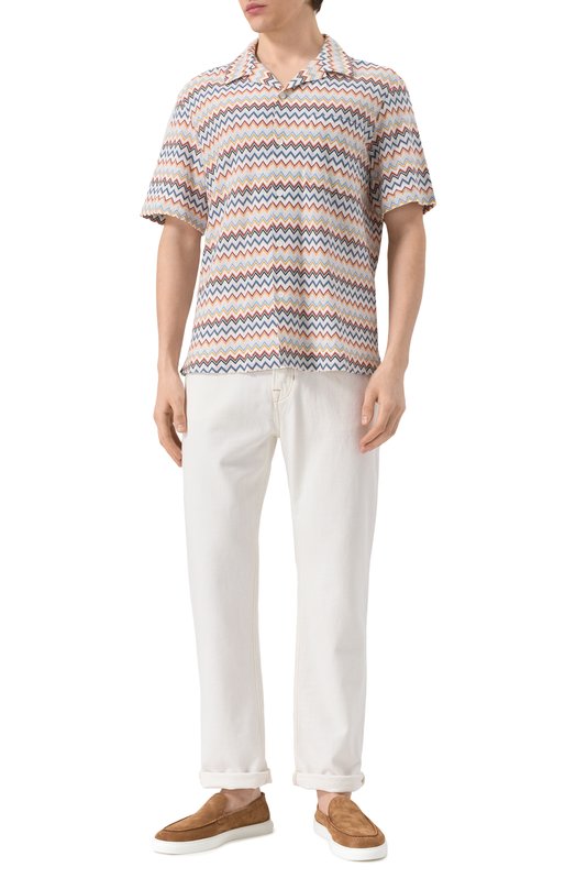 Хлопковая рубашка Missoni US25SJ0J/BR010U Разноцветный  US25SJ0J/BR010U Фото 2