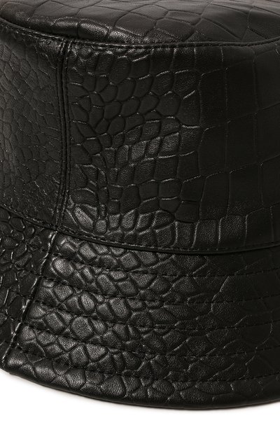 Кожаная панама COCOSHNICK HEADDRESS черного цвета по цене 15000 руб., арт. panamareptile, фото 4 Кожаная панама COCOSHNICK HEADDRESS, арт. panamareptile, фото 4